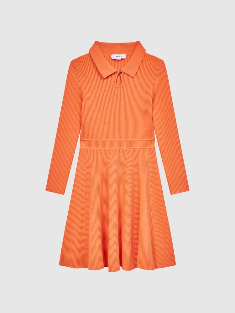 Vestido de punto ajustado con de vuelo Clare de Reiss - Imagen 2 de 7