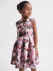 Reiss Emily Geblümtes Scuba-Kleid - Bild 1 von 6