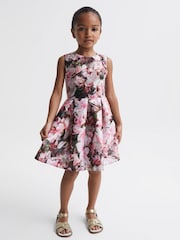 Reiss Emily Geblümtes Scuba-Kleid - Bild 3 von 6