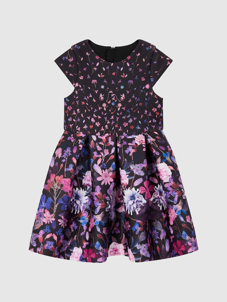 Reiss Serafina Scuba Floral Printed Dress - Image 2 of 5