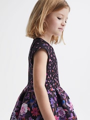 Reiss Serafina Scuba Floral Printed Dress - Image 4 of 5