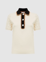 Polo con espalda de encaje Eliza de Reiss - Imagen 2 de 5