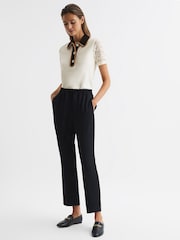 Polo con espalda de encaje Eliza de Reiss - Imagen 3 de 5