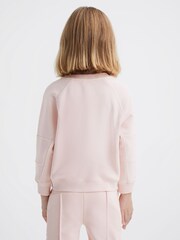 Roz moale - Pulover cu Paietă Tricou la baza gâtului Reiss Bryony - Imaginea 5 din 6