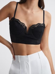 Reiss Millie Lace Nilkkapituiset housut Korsetti - Kuva 4 / 7