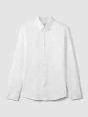 Reiss White Greenwich Soft Wash Button Down Oxford Shirt - Image 2 of 6