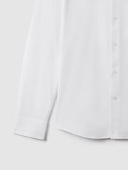 Reiss White Greenwich Soft Wash Button Down Oxford Shirt - Image 6 of 6