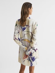 Reiss Ivory Margarite Printed Shift Dress - Image 5 of 5