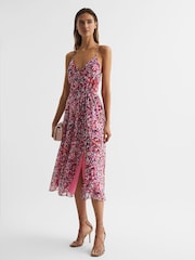 Reiss Pippa Geblümtes Midikleid - Bild 1 von 6