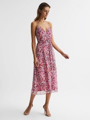 Reiss Pippa Geblümtes Midikleid - Bild 6 von 6