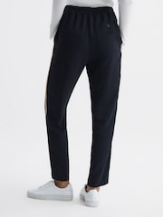 Reiss Navy Odell Taper Petite Tapered Leg Pull-on Trousers - Image 5 of 7