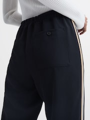 Reiss Navy Odell Taper Petite Tapered Leg Pull-on Trousers - Image 6 of 7