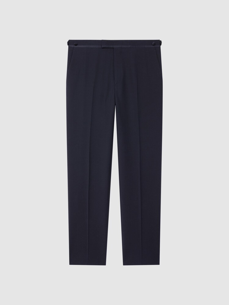 Reiss Navy Hope Modern Fit Travel Trousers - Image 2 of 6