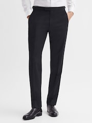 Reiss Black Hope Modern Fit Travel Trousers - Image 1 of 6