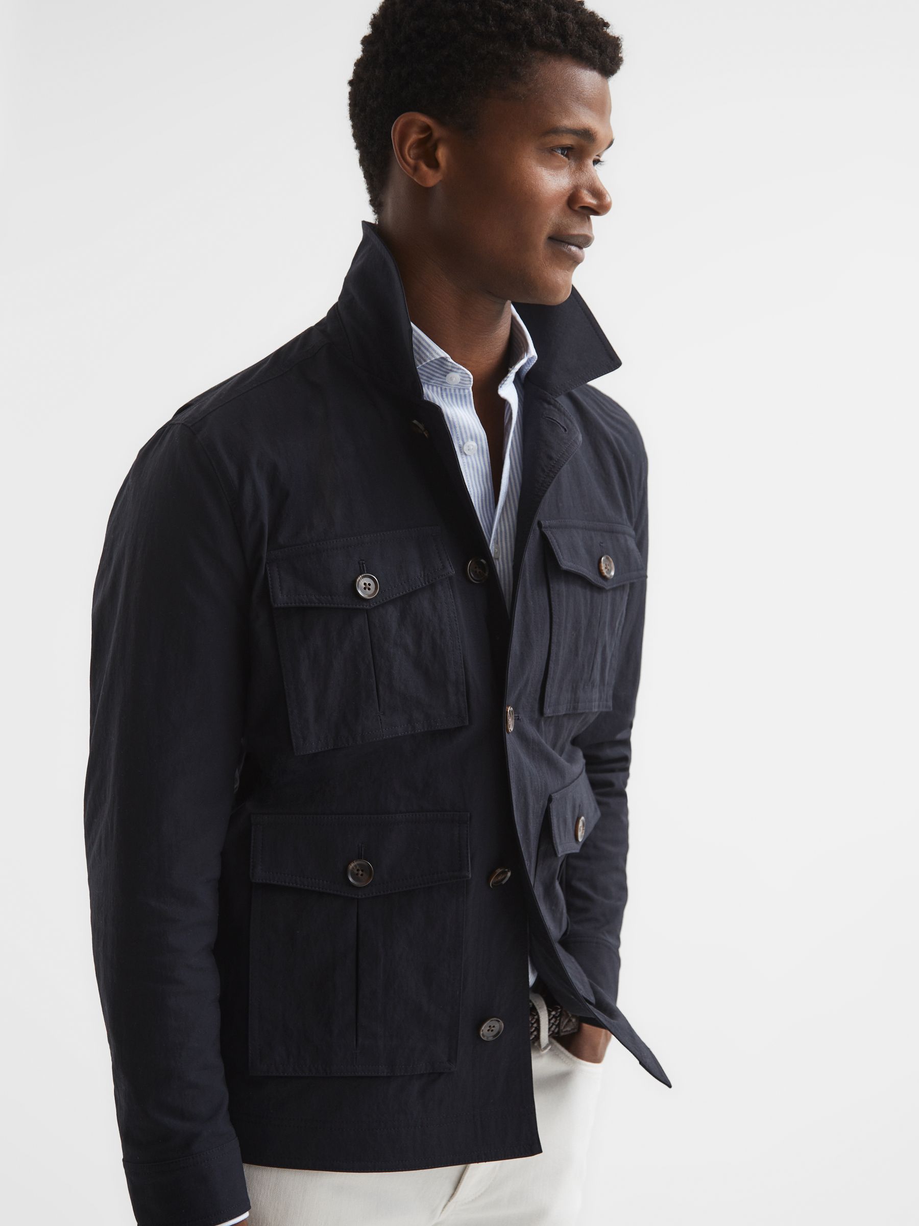 Reiss navy jacket cheap