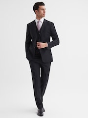 Reiss Black Hope Modern Fit Travel Blazer - Image 3 of 7