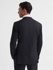 Reiss Black Hope Modern Fit Travel Blazer - Image 5 of 7