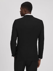 Reiss Black Titanic Slim Fit Double Breasted Tuxedo Jacket - Image 5 of 7