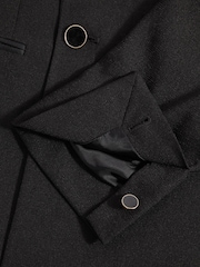 Reiss Black Titanic Slim Fit Double Breasted Tuxedo Jacket - Image 6 of 7
