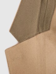 Reiss Camel Langham Single Breasted Cashmere Regular Fit Blazer - Image 8 of 8