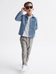 Reiss Light Blue Colorado 4-9 yrs Denim Jacket - Image 6 of 7