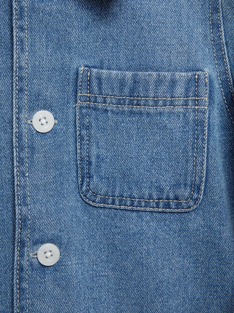Reiss Light Blue Colorado 4-9 yrs Denim Jacket - Image 7 of 7