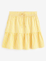 Yellow/ White Stripe Mini Seersucker Skirt - Image 4 of 4