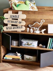 Oak Effect Bronx Junior Kids Cabin Storage Bed Frame - Image 2 of 7