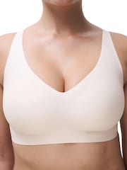 bej - Chantelle Soft Stretch Power Plunge Simsiz Dəstək Büsthalter - 5şəkildən 3 şəkil
