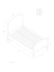 Contemporary Blend Light Natural Josie Junior Kids Bed Frame - Image 8 of 9