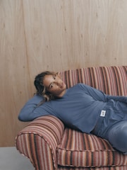 self. Blue Soft Touch Long Sleeve Pyjamas - Image 2 of 5