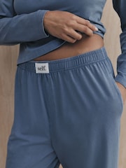 self. Blue Soft Touch Long Sleeve Pyjamas - Image 4 of 5
