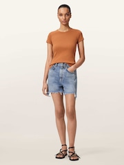 AllSaints Brown Stevie T-Shirt - Image 2 of 7