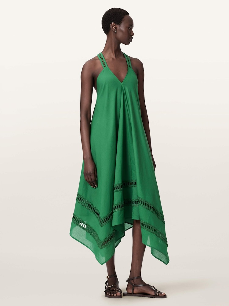 AllSaints Green Lil Dress - Image 2 of 7