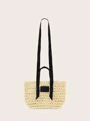 AllSaints Green Celayne Paper Mesh Bag - Image 1 of 7