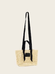 AllSaints Green Celayne Paper Mesh Bag - Image 2 of 7