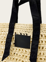 AllSaints Green Celayne Paper Mesh Bag - Image 4 of 7