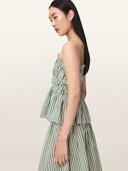 AllSaints Green Kali Top - Image 4 of 7