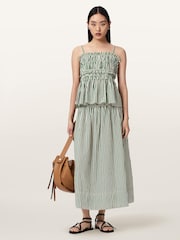 AllSaints Green Kali Top - Image 5 of 7