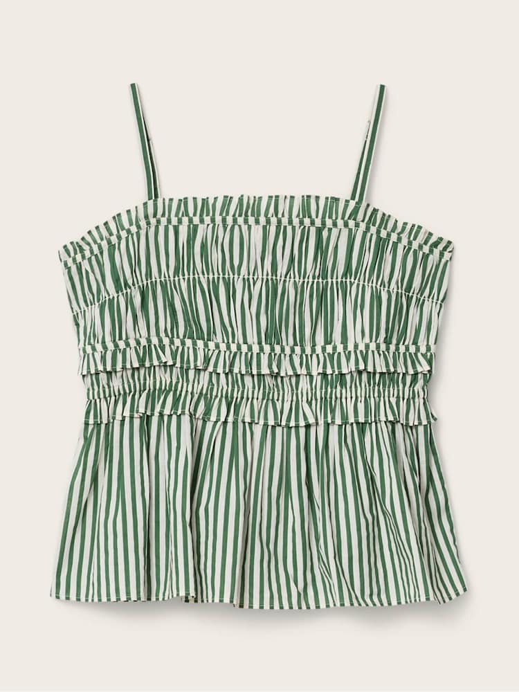 AllSaints Green Kali Top - Image 7 of 7