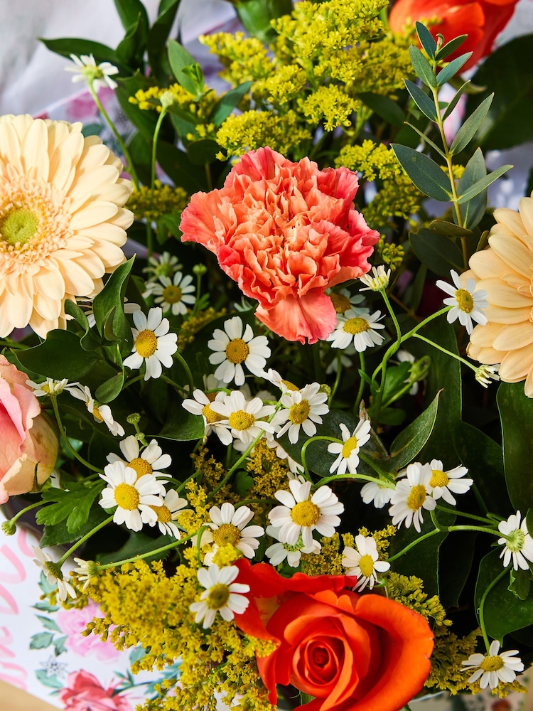Cath Kidston Summer Peach Bouquet in Floral Giftbag - Image 2 of 4