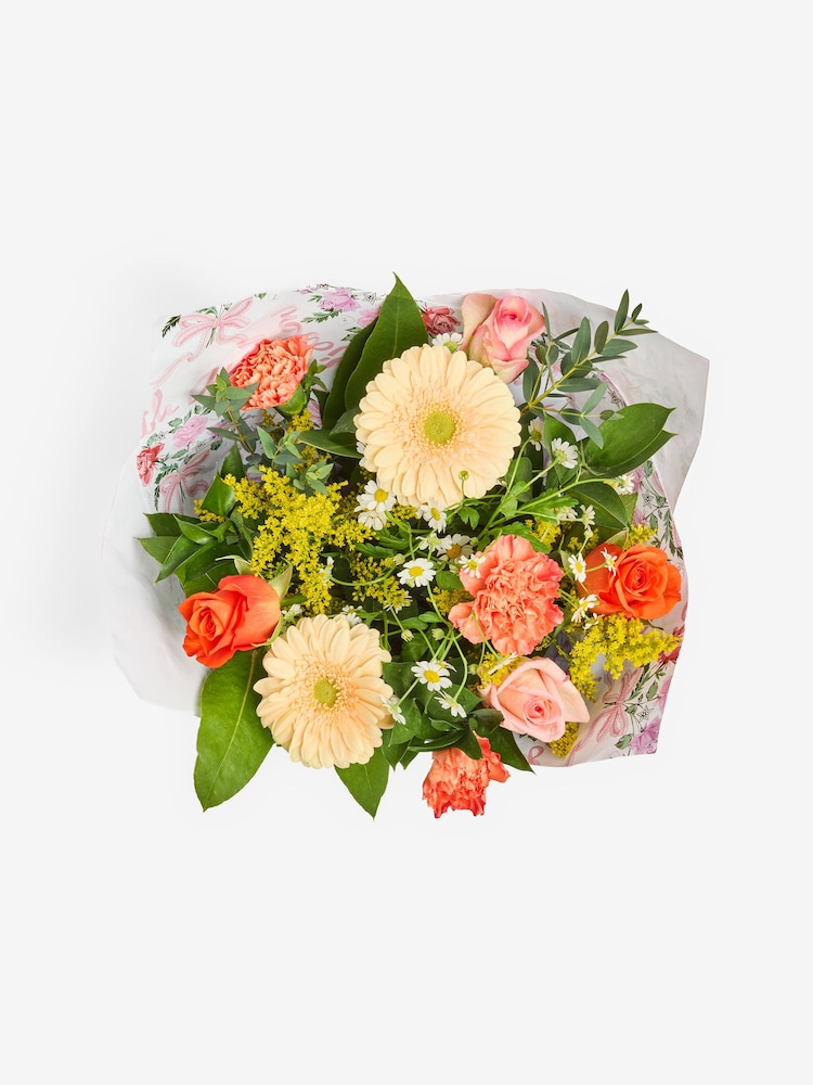 Cath Kidston Summer Peach Bouquet in Floral Giftbag - Image 4 of 4