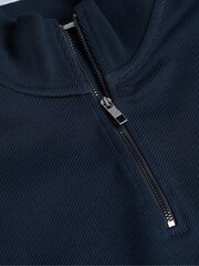 Ted Baker Navy Blue Morric Light Half Zip Jumper - Image 6 of 6