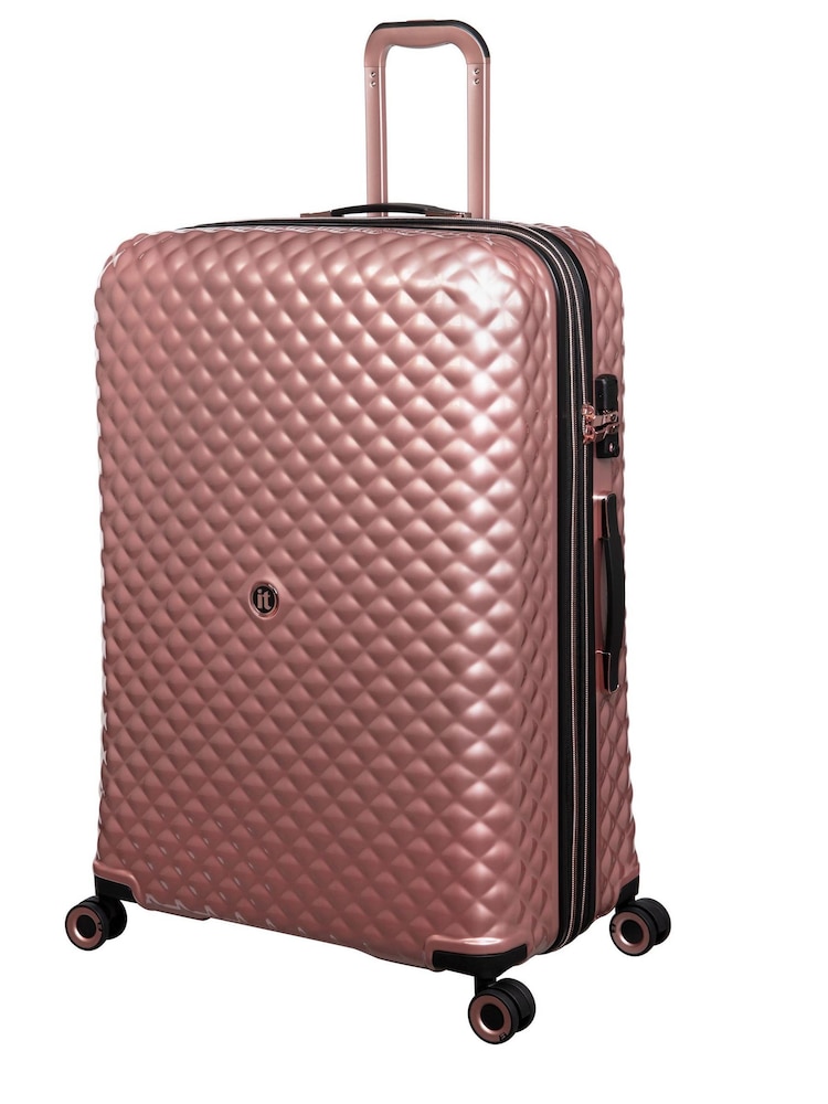 IT Luggage Large Quilted Effect Suitcase - Image 1 of 1
