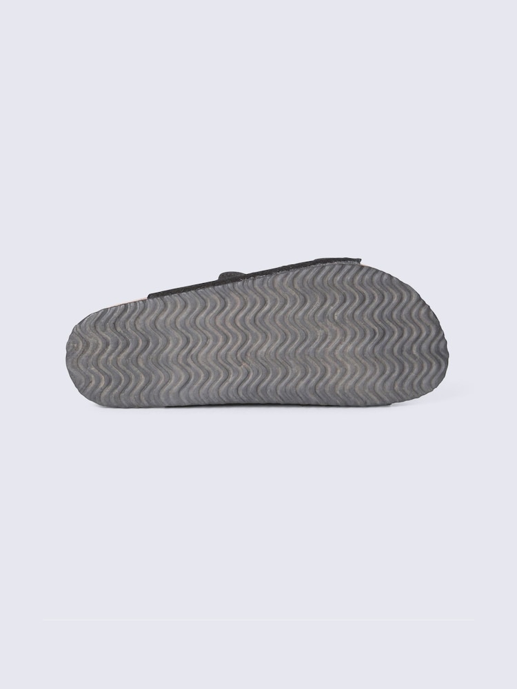 Animal Black Avery Casual Leather Sliders - Image 3 of 3