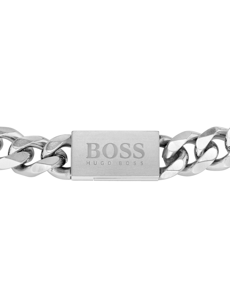BOSS Silver Jewellery Gents  Chain Link Bracelet - Image 2 of 5