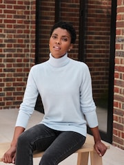 Pure Collection Cashmere Polo Neck Sweater - Image 1 of 2