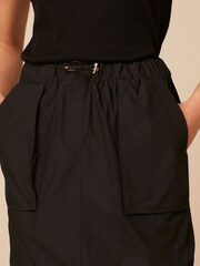 Schwarz - Kurzer Utility-Cargorock - Bild 5 von 6