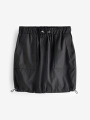 Schwarz - Kurzer Utility-Cargorock - Bild 6 von 6