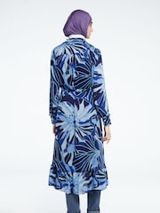Fabienne Chapot Blue Printed Midi Marina Dress - Image 2 of 4